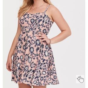 MINI CHALLIS SWEETHEART DRESS